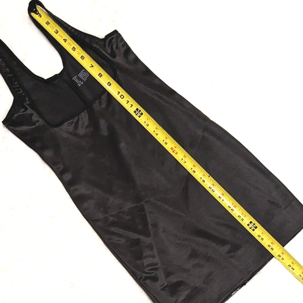 TC Dress Shapewear Slip Firm Control Black Stay-put Silicone Edge Lining Sz Sm - Picture 6 of 11